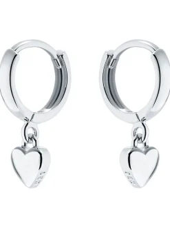 Ted Baker Tonalité argentée - HARRYE : Boucles d’oreilles Tiny Heart Huggie