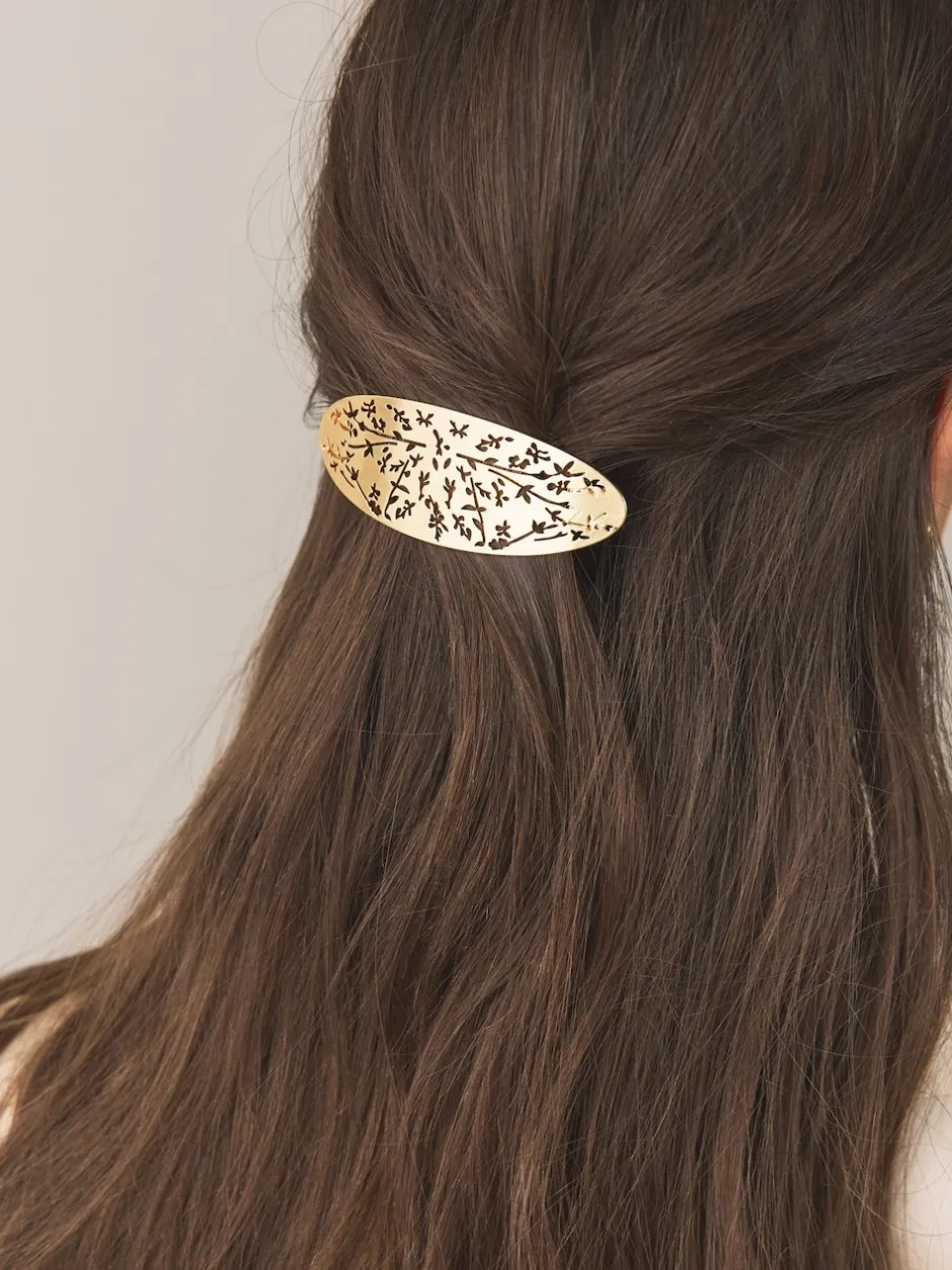 Next Tonalité d'or - Barrette à cheveux Fleuri Online