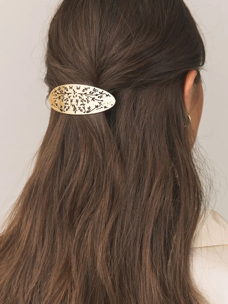 Next Tonalité d'or - Barrette à cheveux Fleuri Online