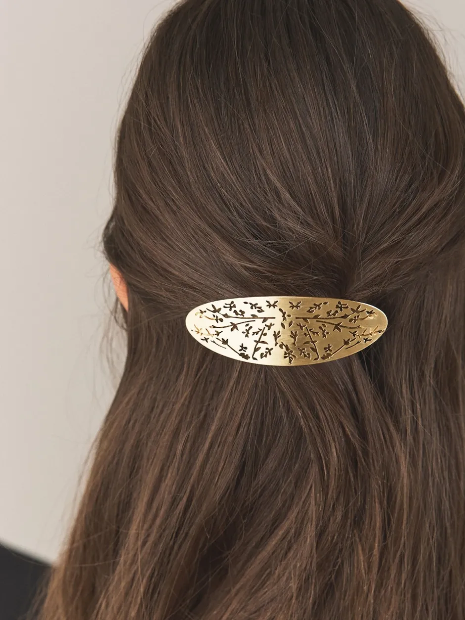 Next Tonalité d'or - Barrette à cheveux Fleuri Online