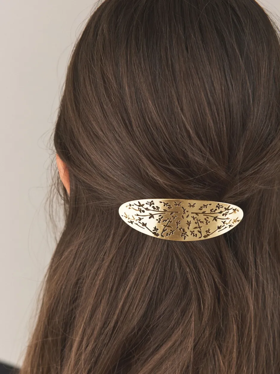 Next Tonalité d'or - Barrette à cheveux Fleuri Online