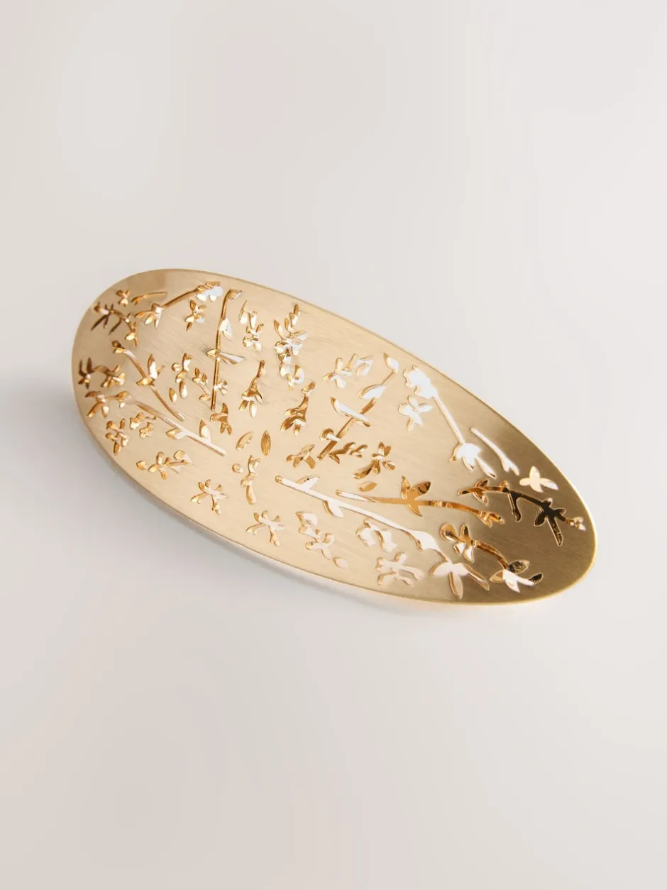 Next Tonalité d'or - Barrette à cheveux Fleuri Online