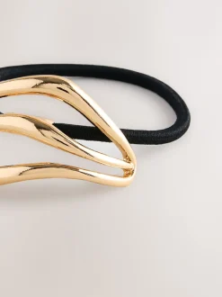 Next Tonalité d'or - Bobble à cheveux en métal Hot