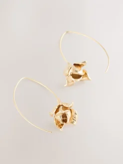 Next Tonalité d'or - Boucles d’oreilles à fleurs