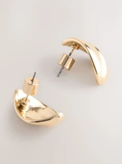 Next Tonalité d'or - Boucles d'oreilles Bouton Sale