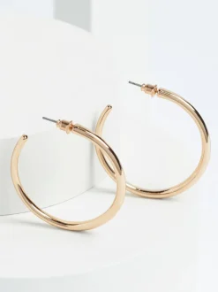 Next Tonalité d'or - Boucles d'oreilles créoles fuselées Sale