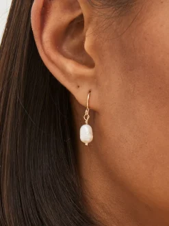Next Tonalité d'or - Boucles d’oreilles délicates à perles d’eau douce