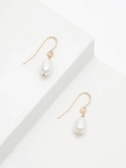 Next Tonalité d'or - Boucles d’oreilles délicates à perles d’eau douce