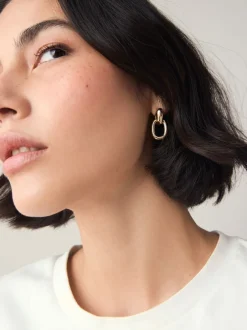 Next Tonalité d'or - Boucles d'oreilles Door Knocker Stud Sale