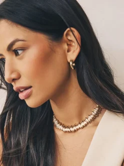 Next Tonalité d'or - Collier à col cranté Sale