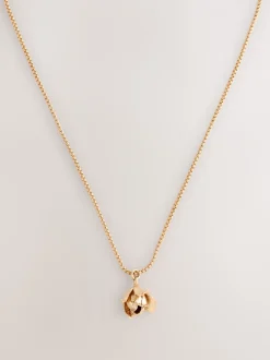 Next Tonalité d'or - Collier long à fleurs
