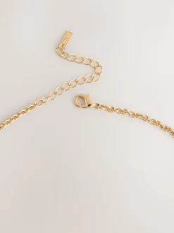 Next Tonalité d'or - Collier long avec chaîne à maillons Sale