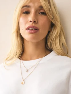 Next Tonalité d'or - Collier multi-couches à pétales scintillants Discount