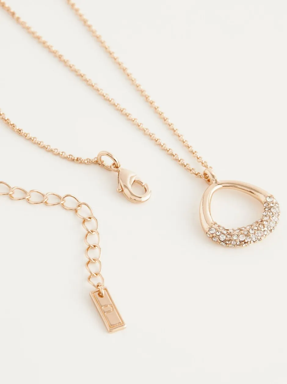 Next Tonalité d'or - Collier ouvert en forme de goutte d’eau New