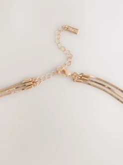 Next Tonalité d'or - Collier Slinky Chain Y Profile New