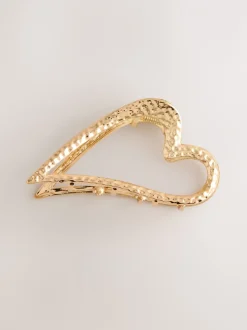 Next Tonalité d'or - Heart Hair Claw Clip Best