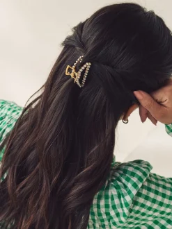 Next Tonalité d'or - Mini pince à griffes perle Online