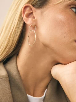 Next Tonalité d'or - Pendants d'oreilles cercle Online