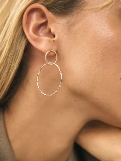 Next Tonalité d'or - Pendants d'oreilles cercle Online