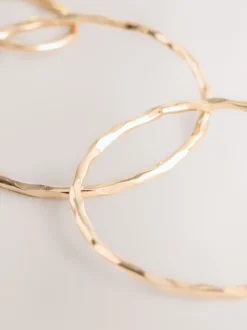 Next Tonalité d'or - Pendants d'oreilles cercle Online