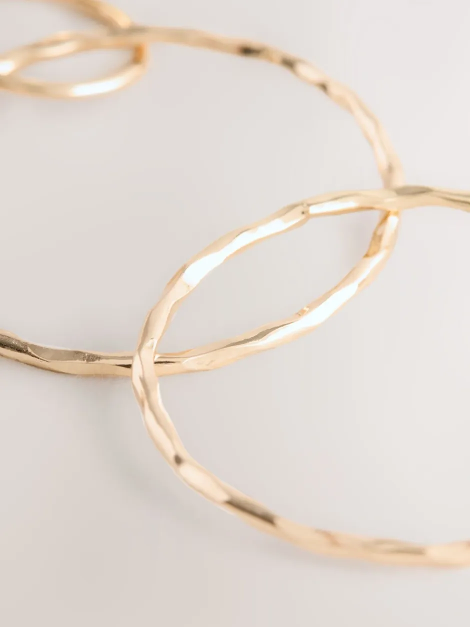 Next Tonalité d'or - Pendants d'oreilles cercle Online