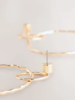 Next Tonalité d'or - Pendants d'oreilles cercle Online