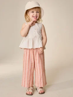 Next Tons neutres brodés - Ensemble Chemisiers et Pantalons (3mths-8yrs) Clearance