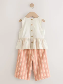 Next Tons neutres brodés - Ensemble Chemisiers et Pantalons (3mths-8yrs) Clearance