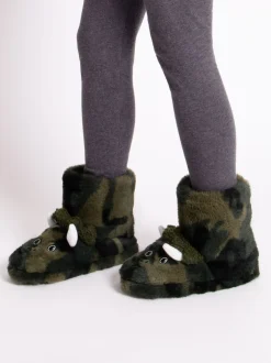 Totes Chaussons d’hiver dinosaures pour enfants Hot