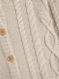 Jojo Maman Bébé Tout-en-un en maille torsadée avec Chapeaux Discount