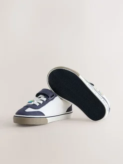 Next Toy Story Blanc - Baskets à lacets élastiques à fermeture tactile Clearance