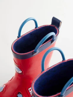 Next - Bottes de pluie à poignée Transport rouge Discount
