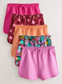 Next Tropical/violet - Lot de 5 shorts de course (3-16ans) Hot