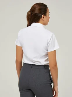 Trutex Lot de 2 chemises blanches slim à manches courtes pour l’école New