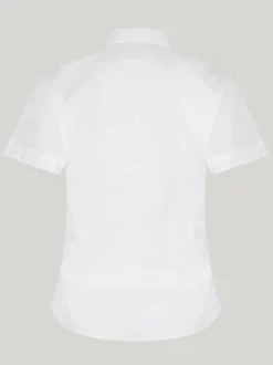 Trutex Lot de 2 chemises blanches slim à manches courtes pour l’école New