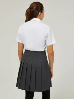 Trutex White Regular Fit Manches courtes  2 Pack School Shirts Hot