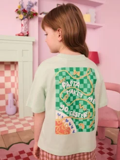 Eleanor Bowmer T-shirt Kids Green Pasta 100% coton Best