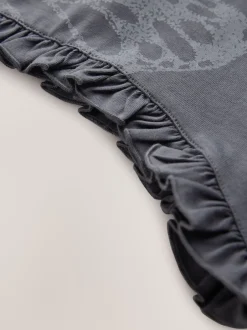 smALLSAINTS T-shirt en coton à col rond et ourlet asymétrique