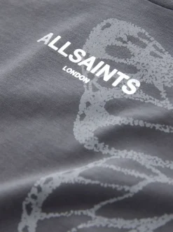 smALLSAINTS T-shirt en coton à col rond et ourlet asymétrique