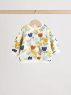 Next tulipe Crème/Violet - Ensemble de Hauts et Leggings en polaire Bébé 2 pièces (0mois-2ans)