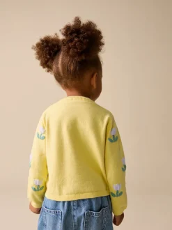 Next tulipe Jaune - Cardigan (3 à 10 ans) Online