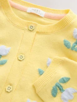 Next tulipe Jaune - Cardigan (3 à 10 ans) Online