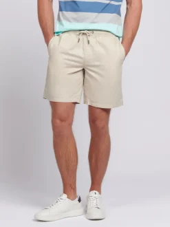 U.S. Polo Assn . Mens Lin Blend Deck Shorts Outlet