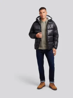 U.S. Polo Assn . Veste matelassée épaisse brillante pour homme