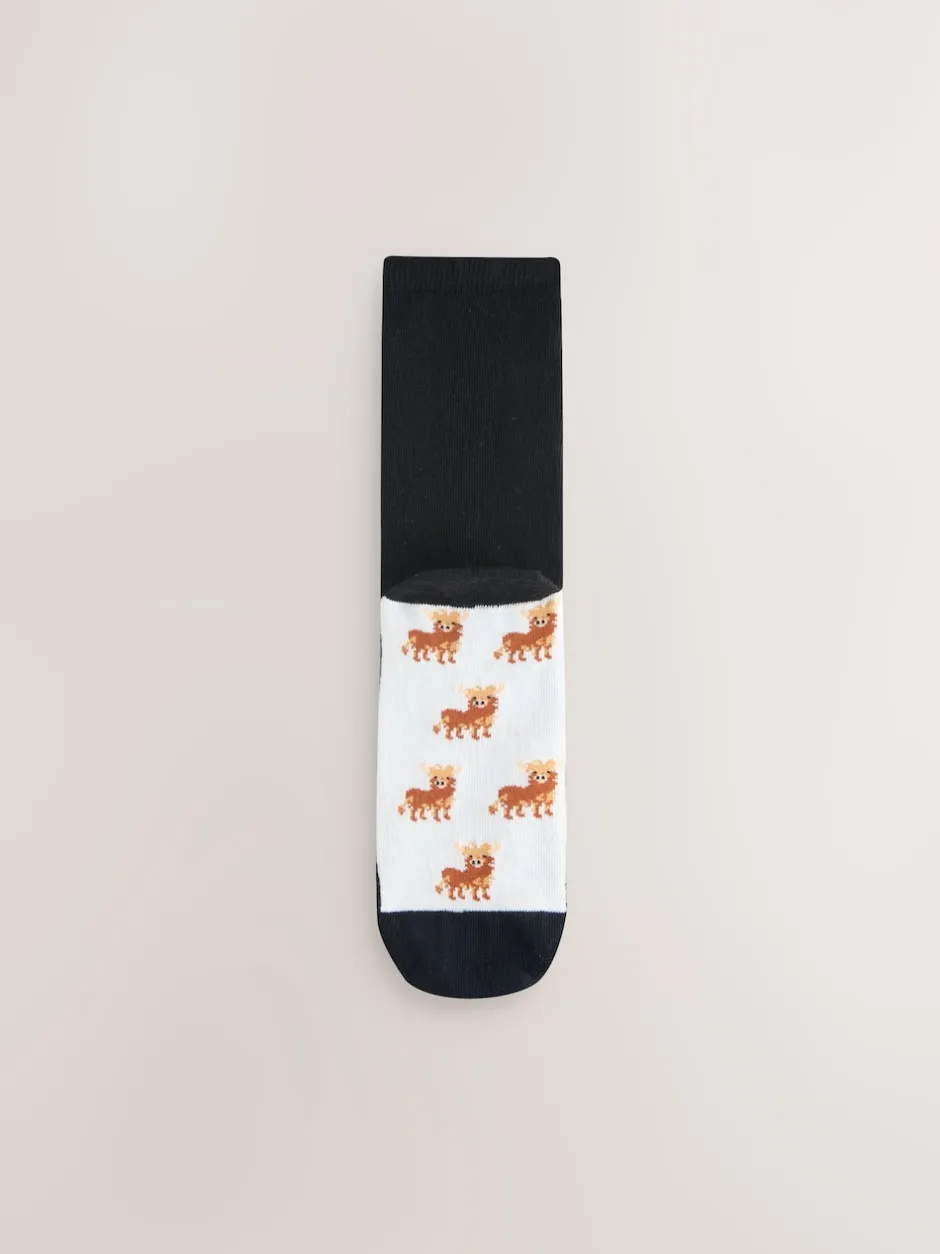 Next - Semelle intérieure Ankle Socks 5 Pack Vache Hamish Highland Discount