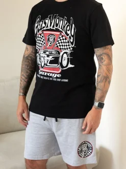 Vanilla Underground Ensemble pyjama à manches courtes dans un éventail de gaz pour homme Outlet