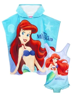 Vanilla Underground ensemble poncho Little Mermaid en maillot de bain et serviette Discount