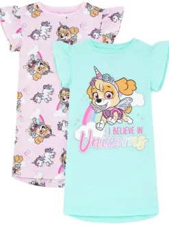 Vanilla Underground Filles Multi Paw Patrol Nighties 2 Pack Outlet