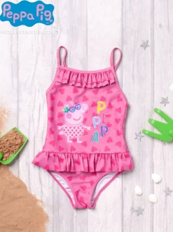 Vanilla Underground Girls Peppa Pig Swimsuit and Towel poncho set. Hot