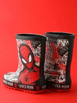 Vanilla Underground Spiderman Garçons Wellies with Handles Outlet